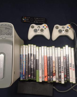 Xbox 360(HDMI) + 2 pad + telecomando + 20 giochi