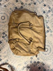 Borsa in pelle Maxima Milano Made in Italy beige