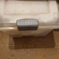 Scatole Portaoggetti con Coperchio e Ruote