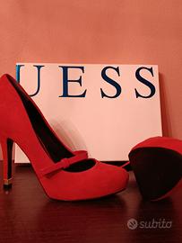 décolleté rosso guess