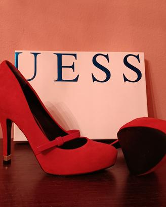 décolleté rosso guess