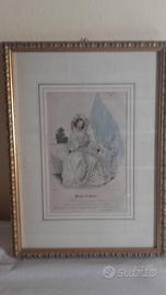 Quadro con stampa '800