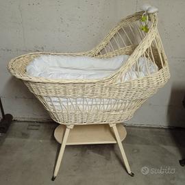 Culla in vimini Vintage 