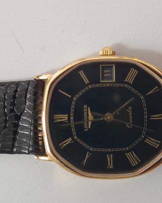 Orologio Longines Vintage Quarzo Anni 80 Quad nero