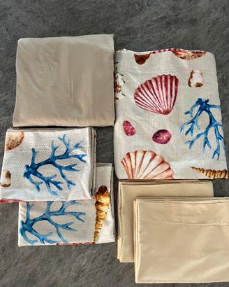 Completo letto matrimoniale mare microfibra