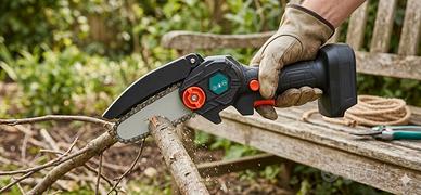 mini motosega a batteria