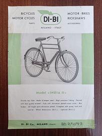 DI-BI bici modello India II –  volantino