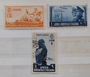 francobolli Colonia Africa orientale italiana