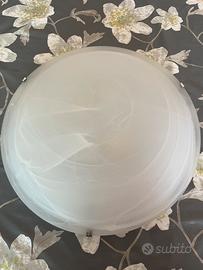 Plafoniera vetro satinato