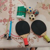 Mini Ping Pong Da Tavolo racchette palline e rete