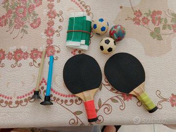 Mini Ping Pong Da Tavolo racchette palline e rete