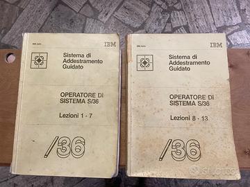 IBM- S/36 Manuali operatore-anni 80-90 Vintage