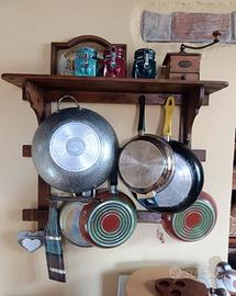 porta pentole in legno 