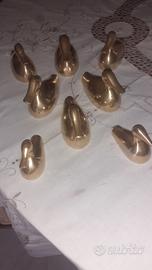 anatre vintage in ottone pieno