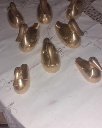 anatre vintage in ottone pieno