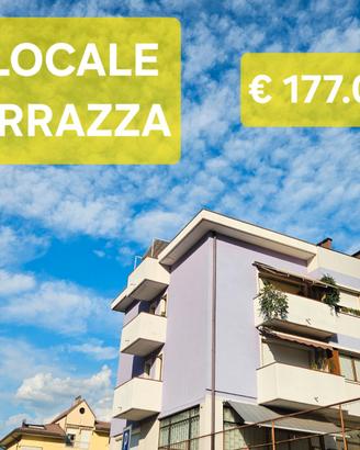 TRILOCALE + TERRAZZA 30 MQ, BAGNO FIN. e cantina