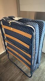Letto singolo pieghevole doghe legno