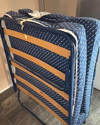 Letto singolo pieghevole doghe legno