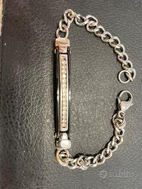 Bracciale da uomo in acciaio con piastra