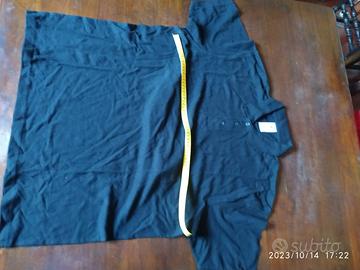 Polo B&C piquet puro cotone m/m, tg 3XL azzurro