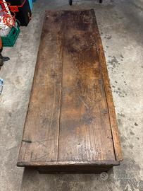 Cassapanca antica in legno massello