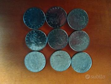 50 lire Gruppo di 9 pezzi