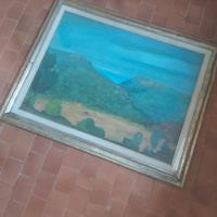Quadro TRENTO LONGARETTI 80X60 paesaggio  1971