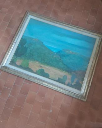 Quadro TRENTO LONGARETTI 80X60 paesaggio  1971