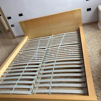 Struttura letto matrimoniale e armadio ikea