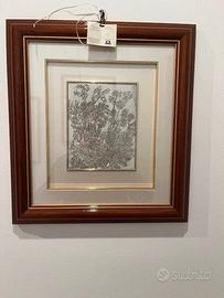 QUADRO CON SERIGRAFIA IN ARGENTO