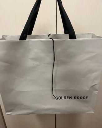 Sacchetto carta shopping bag Golden Goose