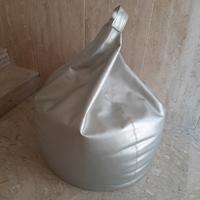sacco pouf colore argento