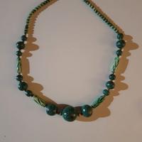Collana in malachite