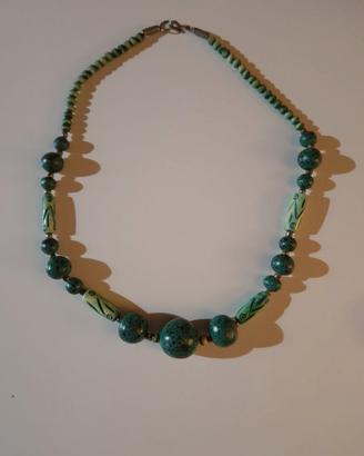 Collana in malachite