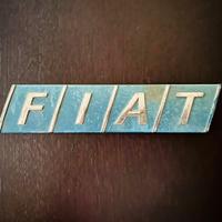 Placca decorativa auto con logo FIAT Vintage