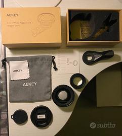 Lenti per cellulare aukey wide angle macro