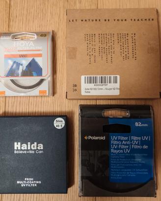 Filtri UV 40,5 49 72 82mm HOYA HAIDA GOBE foto