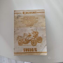 Manuale d'uso e manutenzione suzuki SV 650 2001