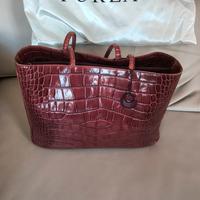 Shopper Furla pelle stampa coccodrillo 