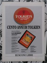 Pubblicità Rusconi Centenario Tolkien 1992. Hobbit