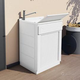Lavatoio 60x50x87h cm Con Serranda