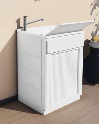 Lavatoio 60x50x87h cm Con Serranda