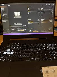 Asus TUF Dash F15 i7 RTX 3050 16GB DDR5 512GB SSD