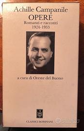 Libri. Campanile, Opere, romanzi e racconti