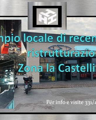 Ampio locale commerciale completo ed arredato