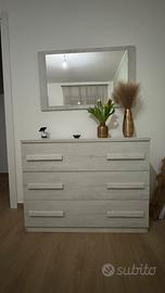 Cassettiera e Specchio