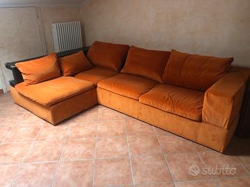 Divano angolare Doimo +libreria integrata e coprid