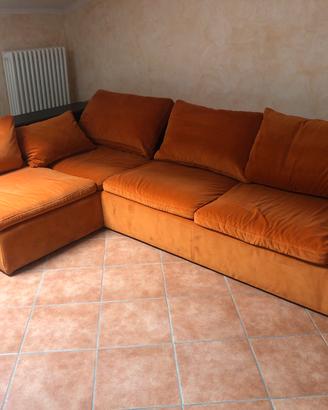 Divano angolare Doimo +libreria integrata e coprid