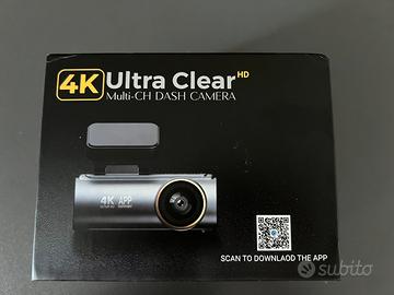 Dashcam auto fronte e retro 4k 64gb