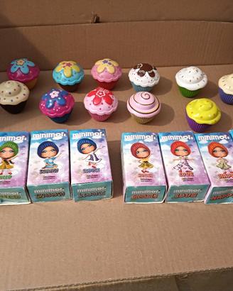 LOTTO DI 19  BAMBOLE  CUPCAKE SURPRISE MINIMON